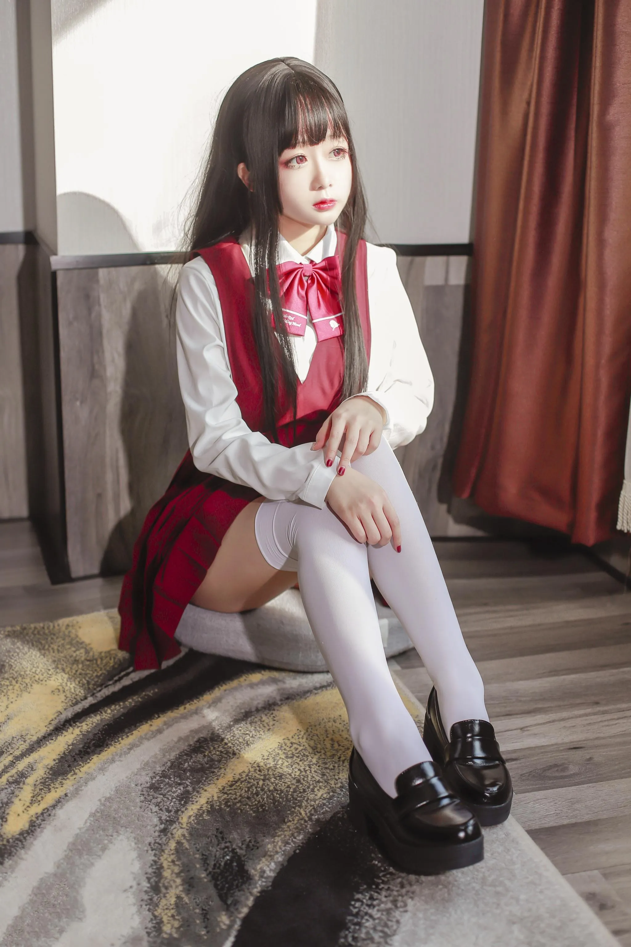 日奈娇 – NO.38 JK少女红裙 [28P]插图6